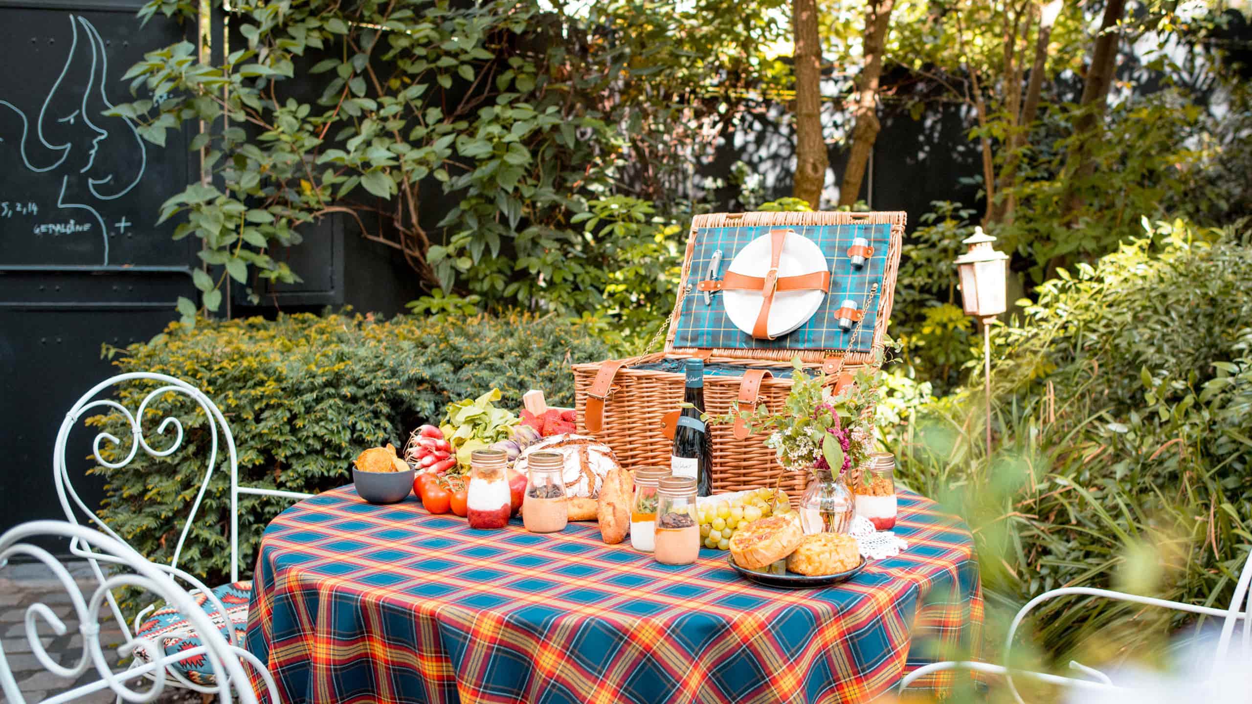 Picnickkörbe Prestige mit Leder-Les Jardins de la Comtesse de