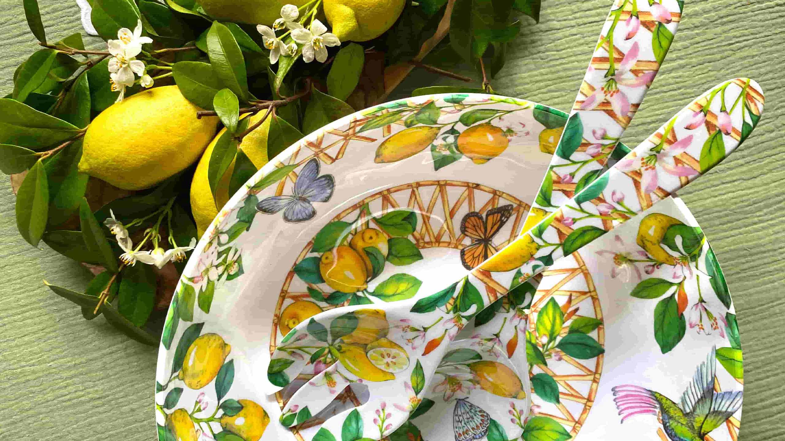 Salatschüsseln und Salatbesteck-Les Jardins de la Comtesse de