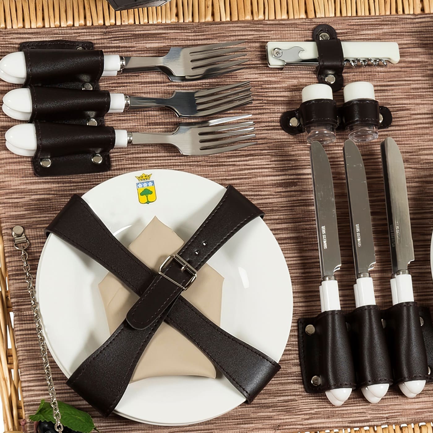 Löffel das épai Weiße