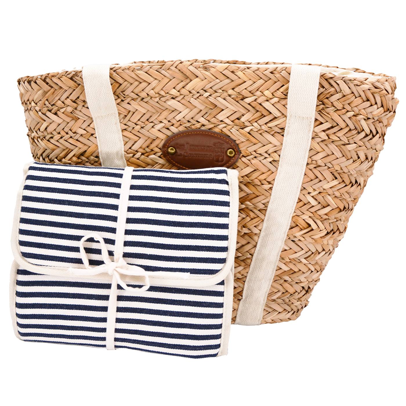 Strandtasche Picknick Riviera Leinen - 4 Personen