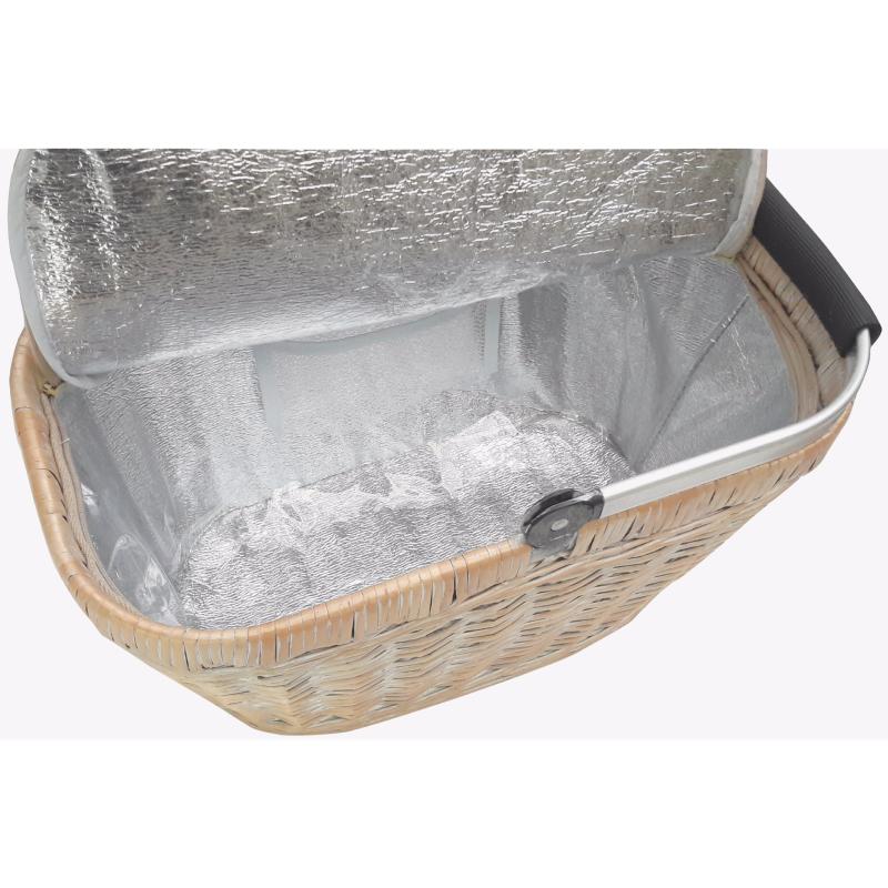 Wärmeisolierende Korb „Chantilly Marine“ aus gebleichter Weide