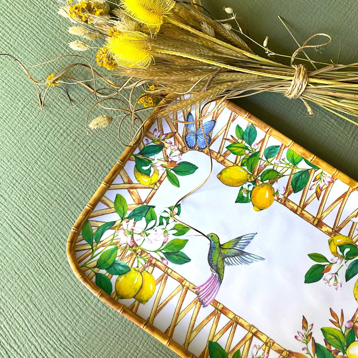 Großes rechteckiges Präsentationstablett aus Melamin - 45 x 32 cm - Capri