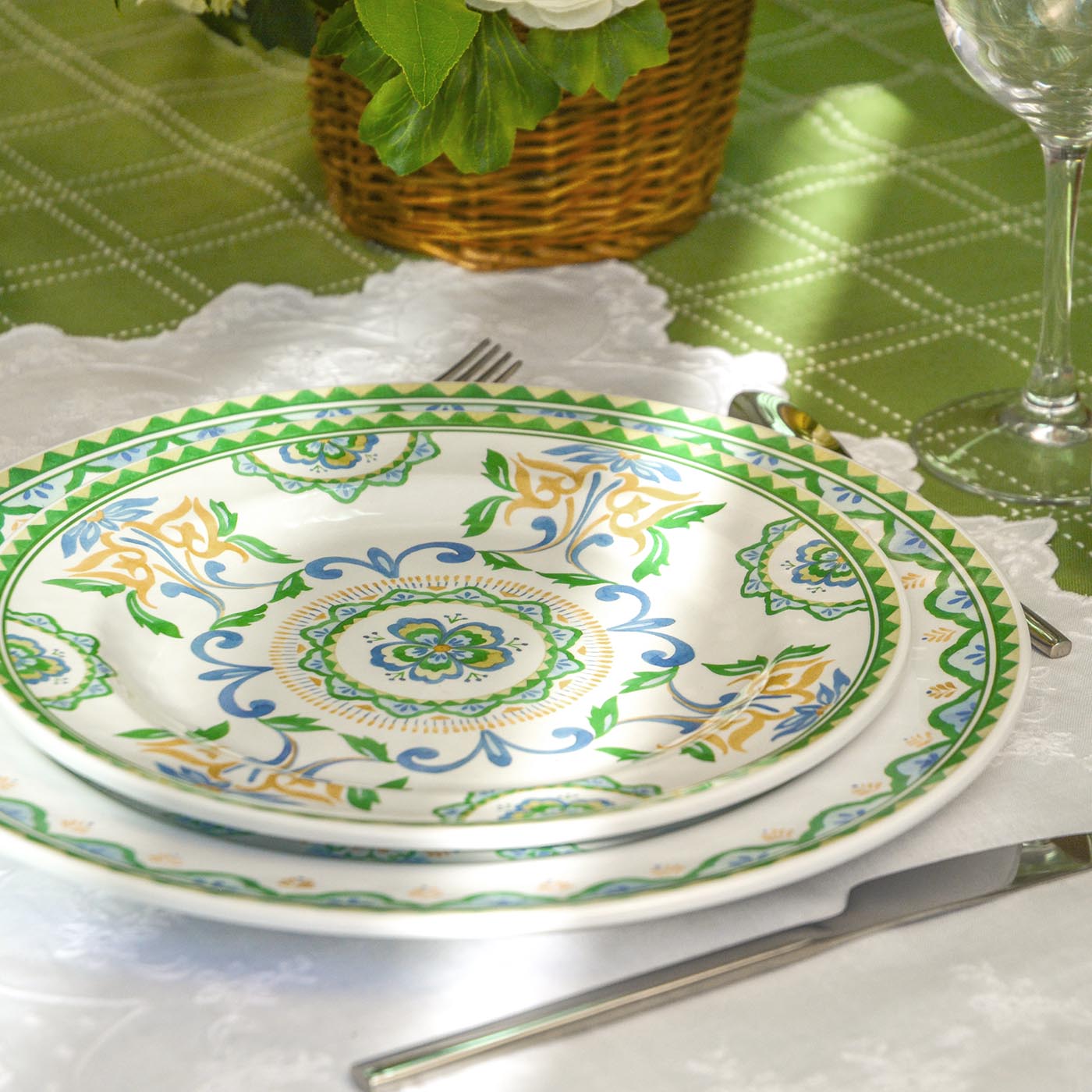 Kleiner flacher Dessertteller aus Melamin Evora - Ø 22 cm