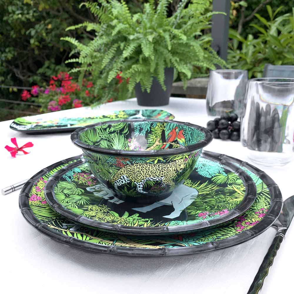 Schale aus reinem Melamin - 15 cm - Jungle