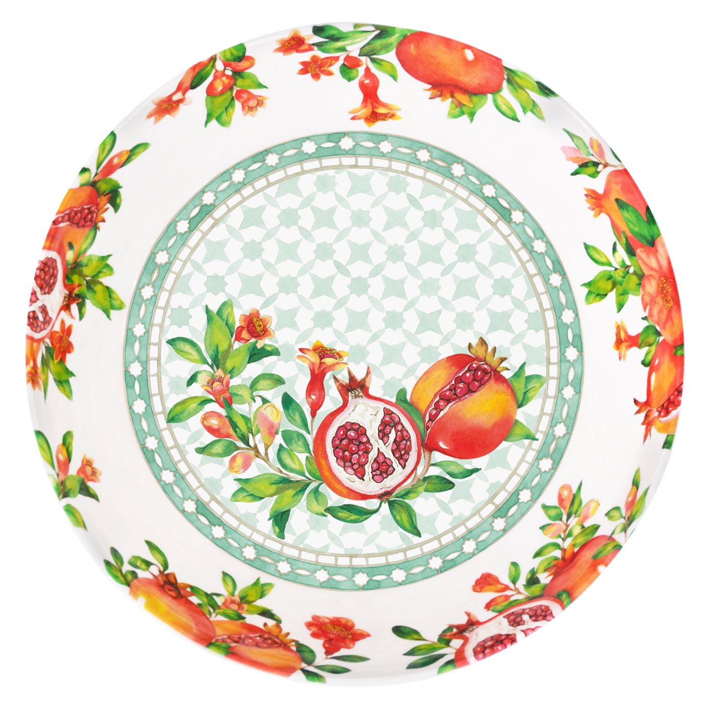 Große Salatschüssel aus Melamin Granatapfel - Ø 31 cm