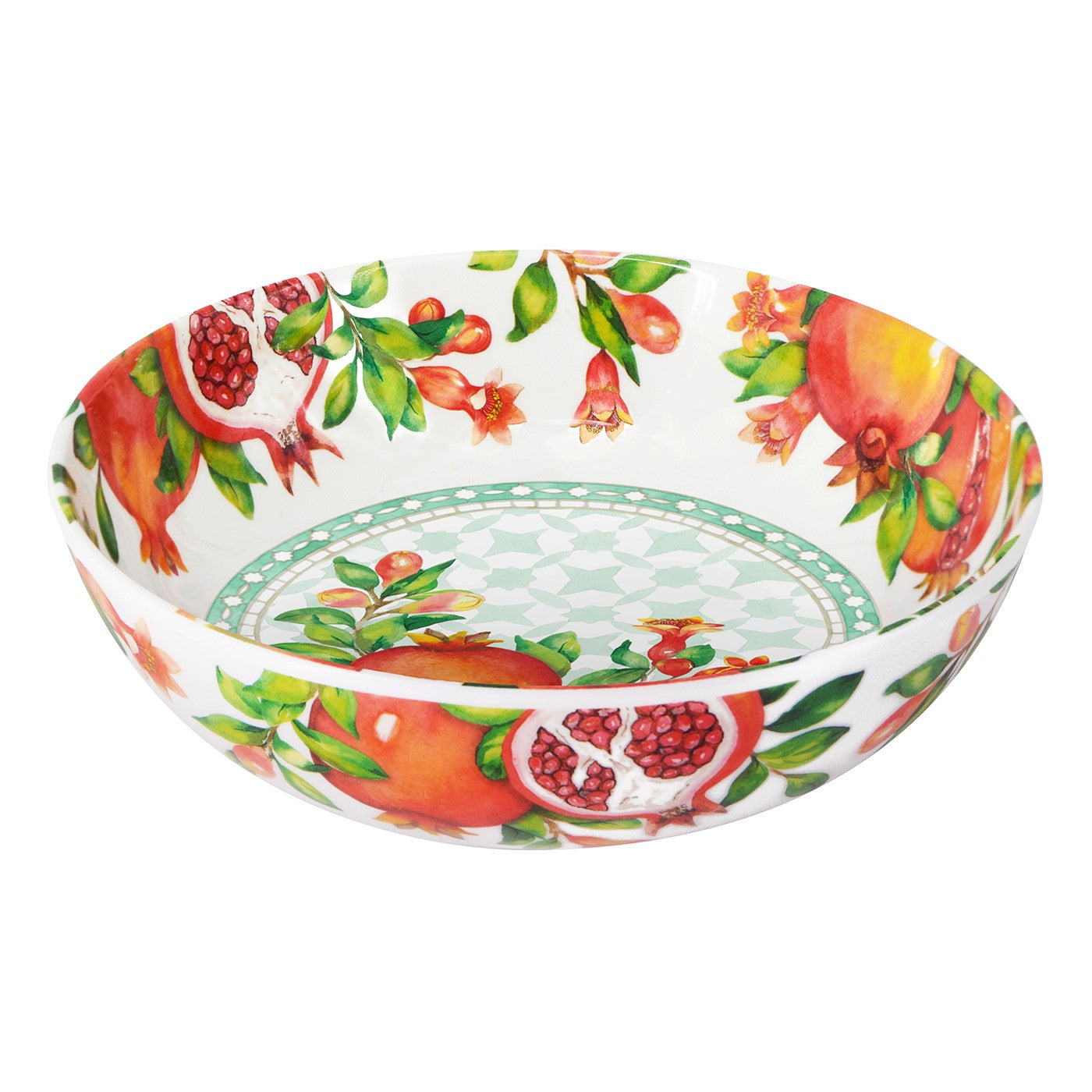 Großer Suppenteller aus Melamin Granatapfel