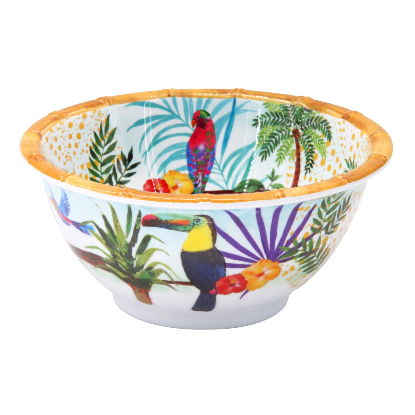 Schale aus reinem Melamin - 15 cm - Tukanen aus Rio