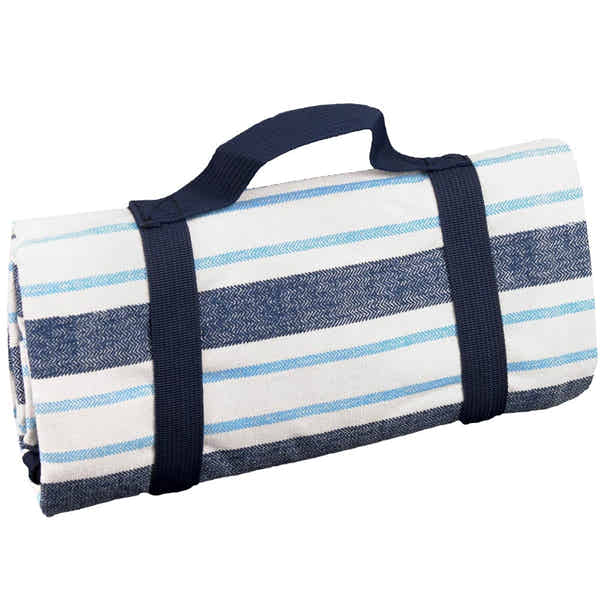 Wasserdichte Kunststoff-Tischdecke Gestreift, 137 X 274 Cm, Schwarz-Weiß Für Party, Camping & Picknick