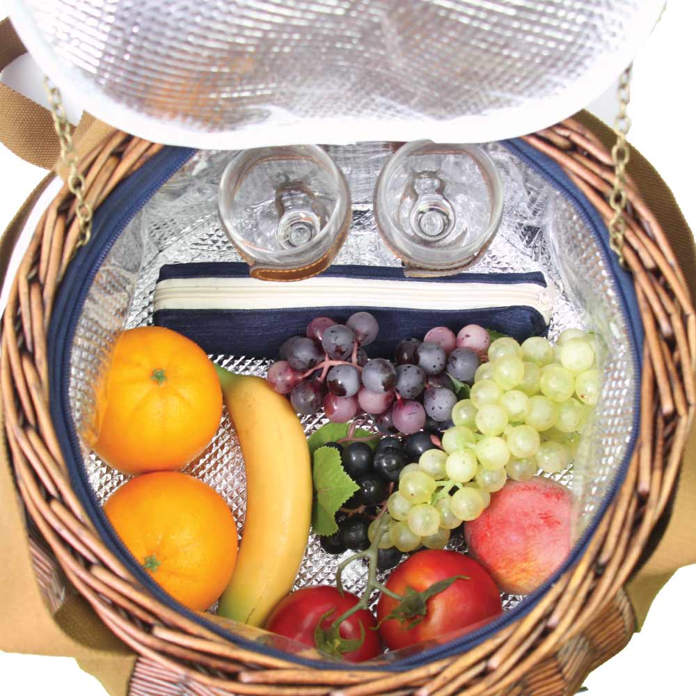 Runder Picknickkorb für 2 Personen „Tuileries“