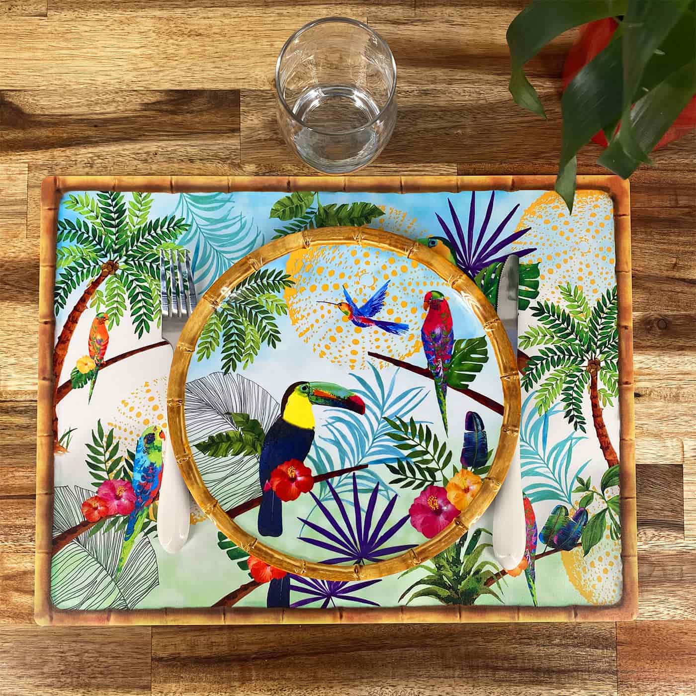 Tischset (40 x 30 cm) verkauft bei 6 - Tukanen von Rio thema
