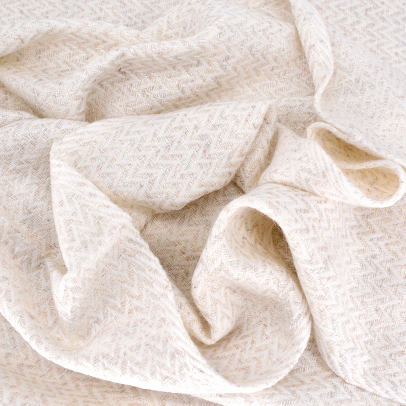 Pashmina / Kaschmir und Wolle Schal für Frauen, mandelbeige, Diamant-Motiv