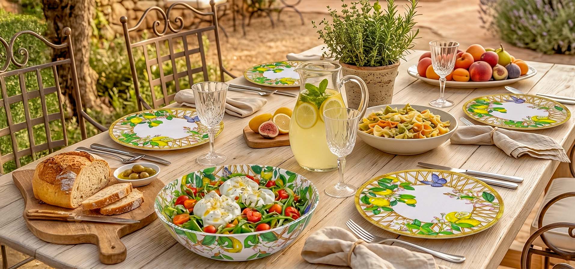 Mittagessen im Garten