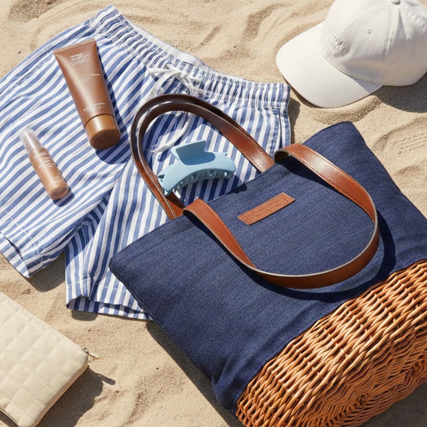 Picknicktasche Azur blau - 2 Personen