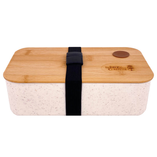 Lunchbox aus Weizenfaser mit luftdichtem Bambusdeckel