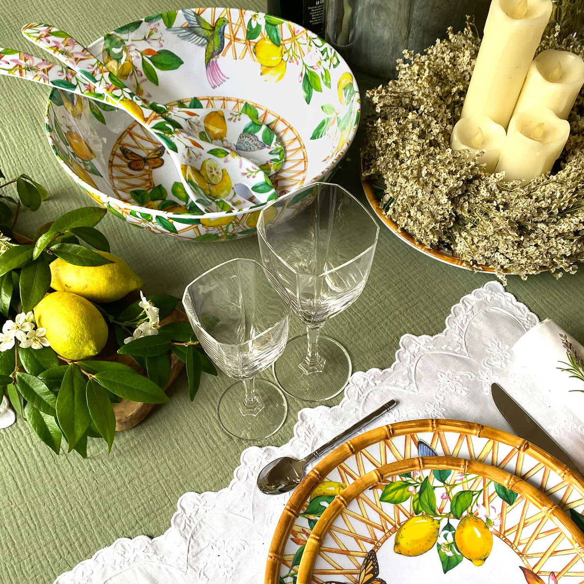 Große Salatschüssel aus Melamin - Ø 31 cm