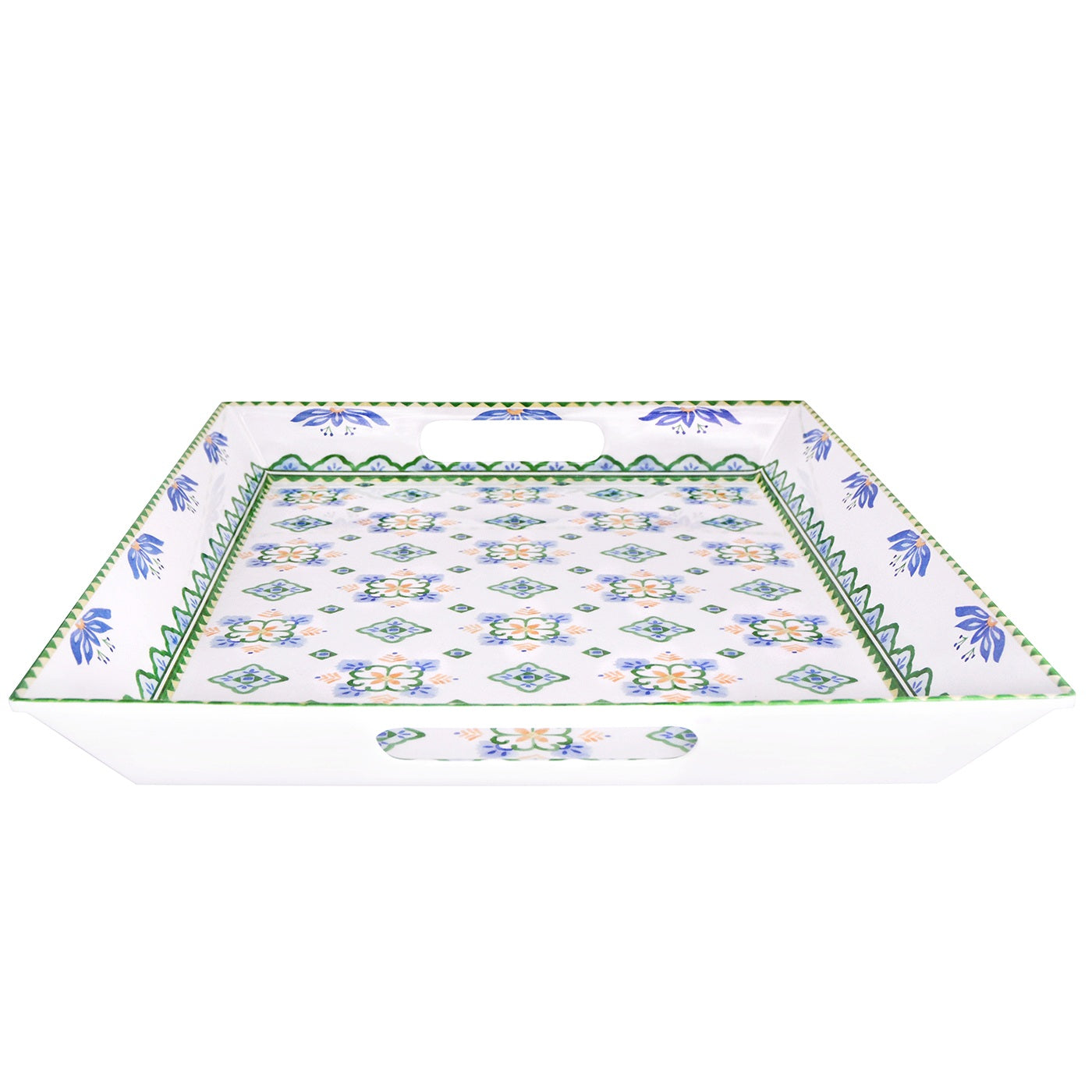 Großes Tablett aus Melamin mit Griffen Evora - 50 x 36 x 5 cm