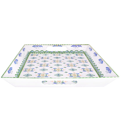 Großes Tablett aus Melamin mit Griffen Evora - 50 x 36 x 5 cm