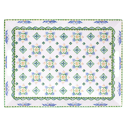 Großes Tablett aus Melamin mit Griffen Evora - 50 x 36 x 5 cm