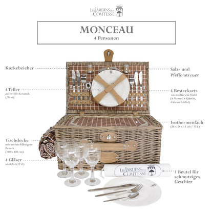 Picknickkorb Monceau - 4 Personen
