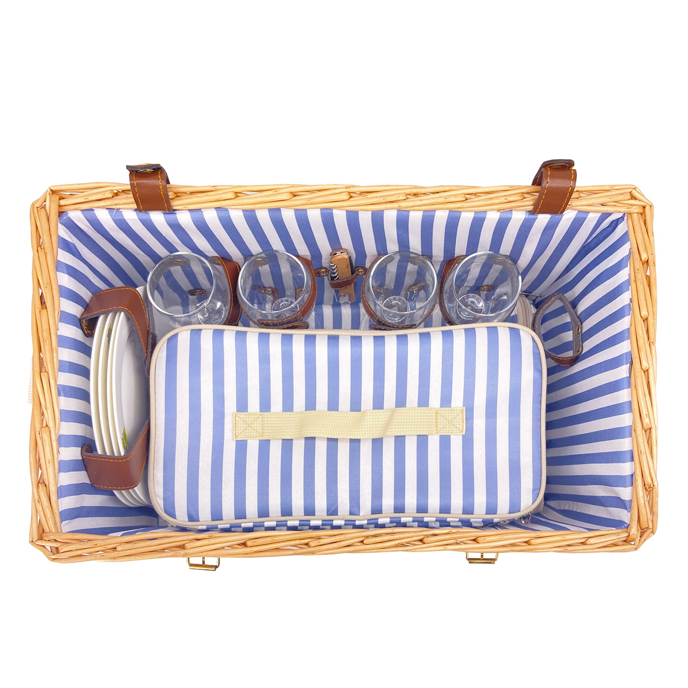 Picknickkorb Saint-Malo mit Tisch - 4 Personen