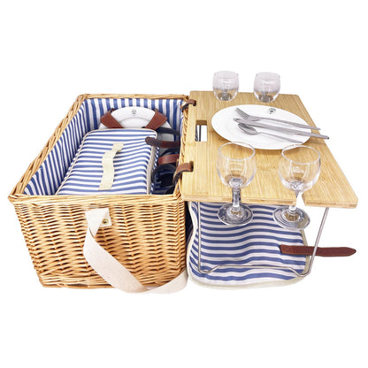 Picknickkorb Saint-Malo mit Tisch - 4 Personen