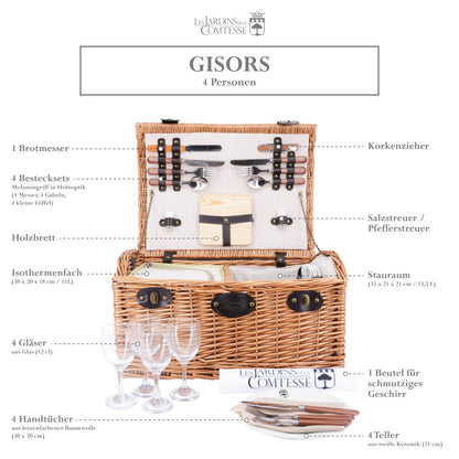 Picknickkorb „Gisors“ für 4 Personen
