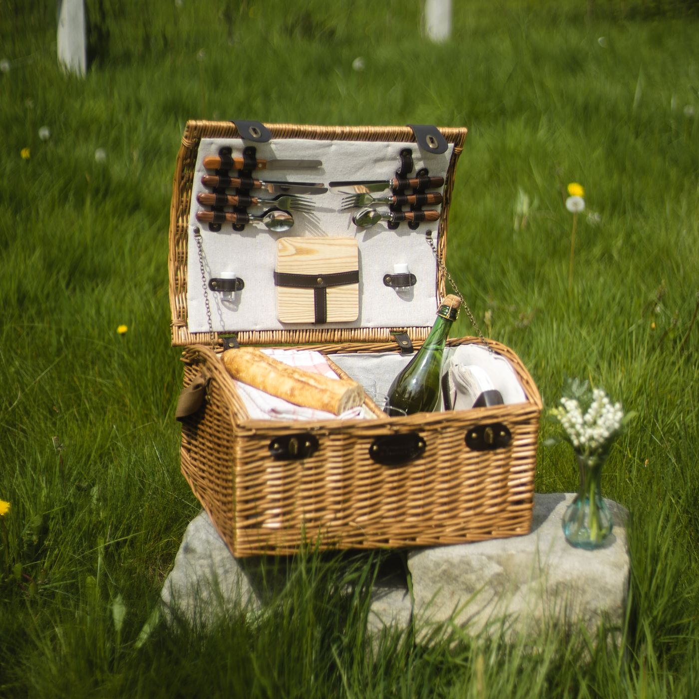 Picknickkorb „Gisors“ für 4 Personen – Les Jardins de la Comtesse de