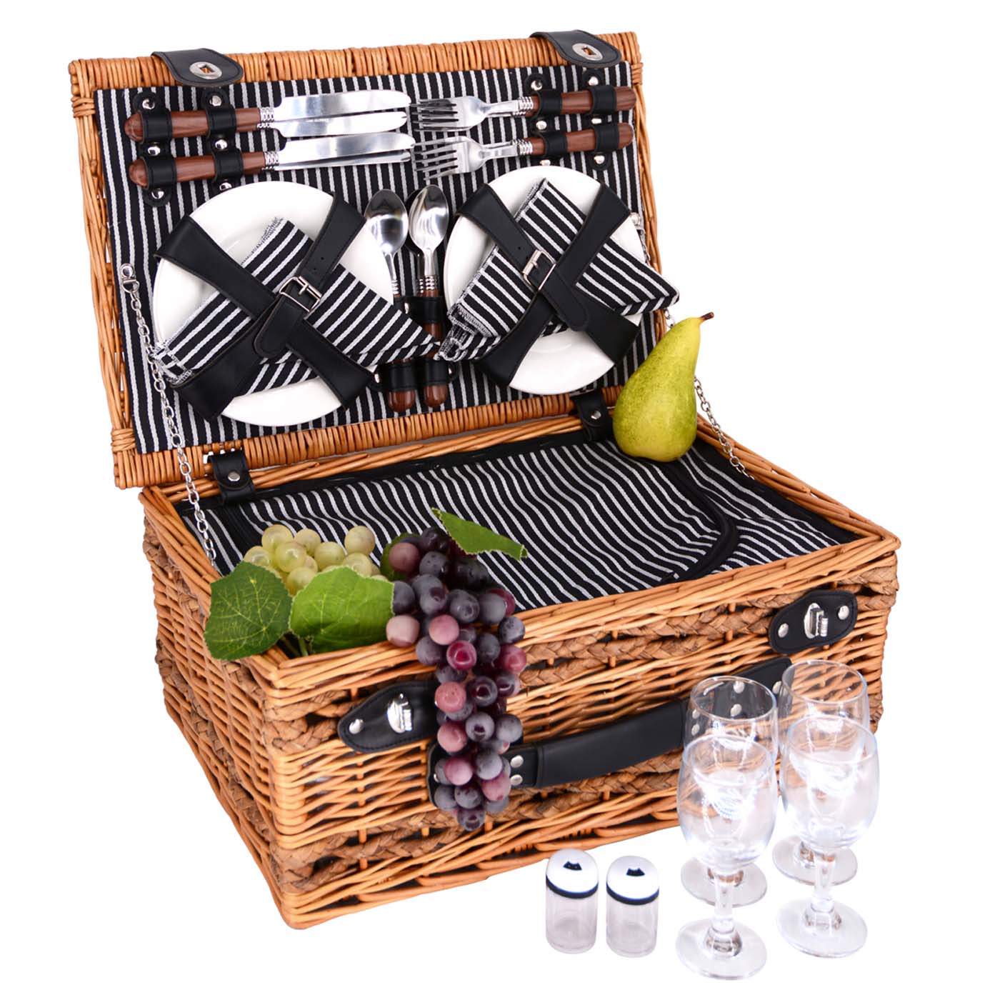 Picknickkorb aus Weide Belleville - 4 Personen