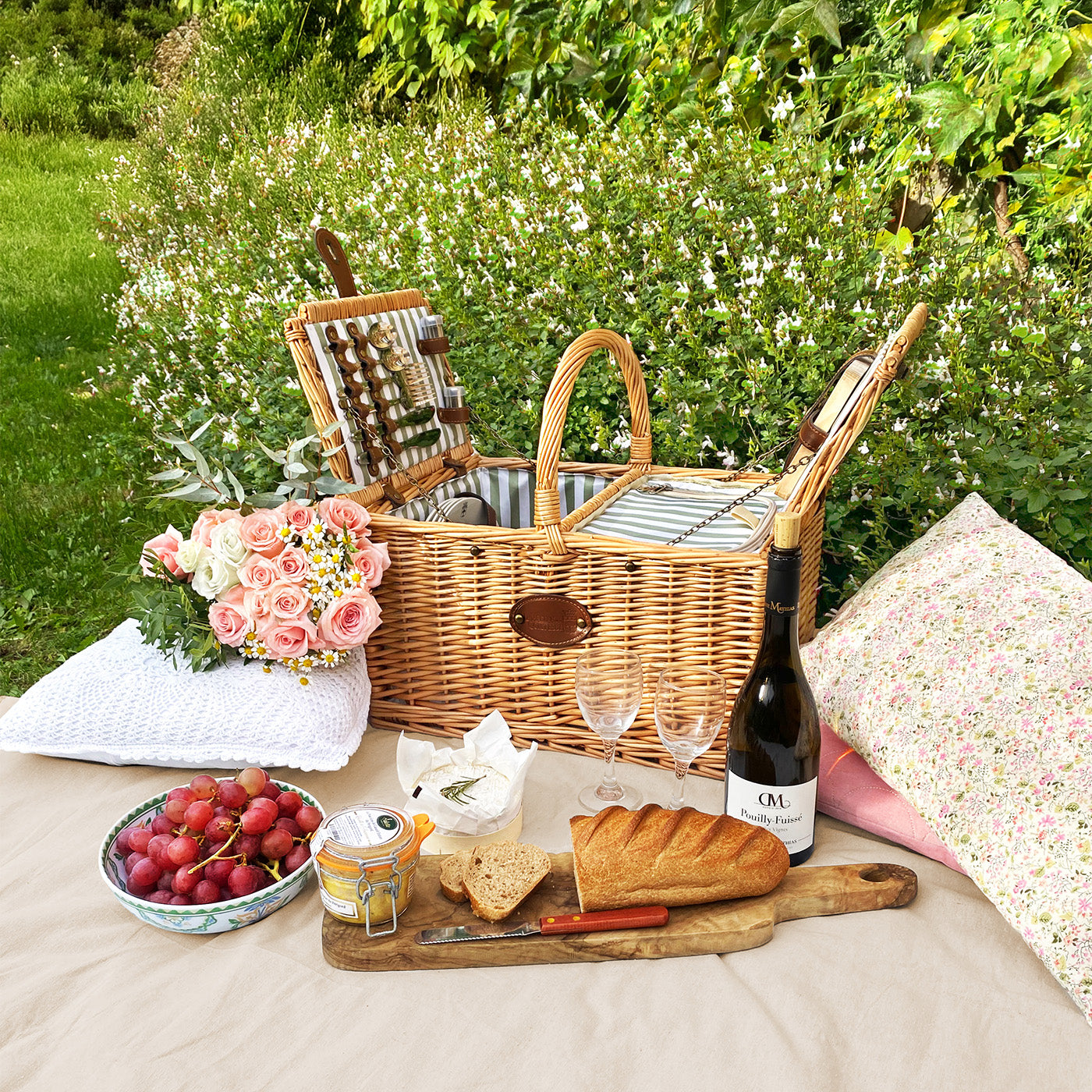 Picknickkorb aus Weide Saint-Rémy - 4 Personen