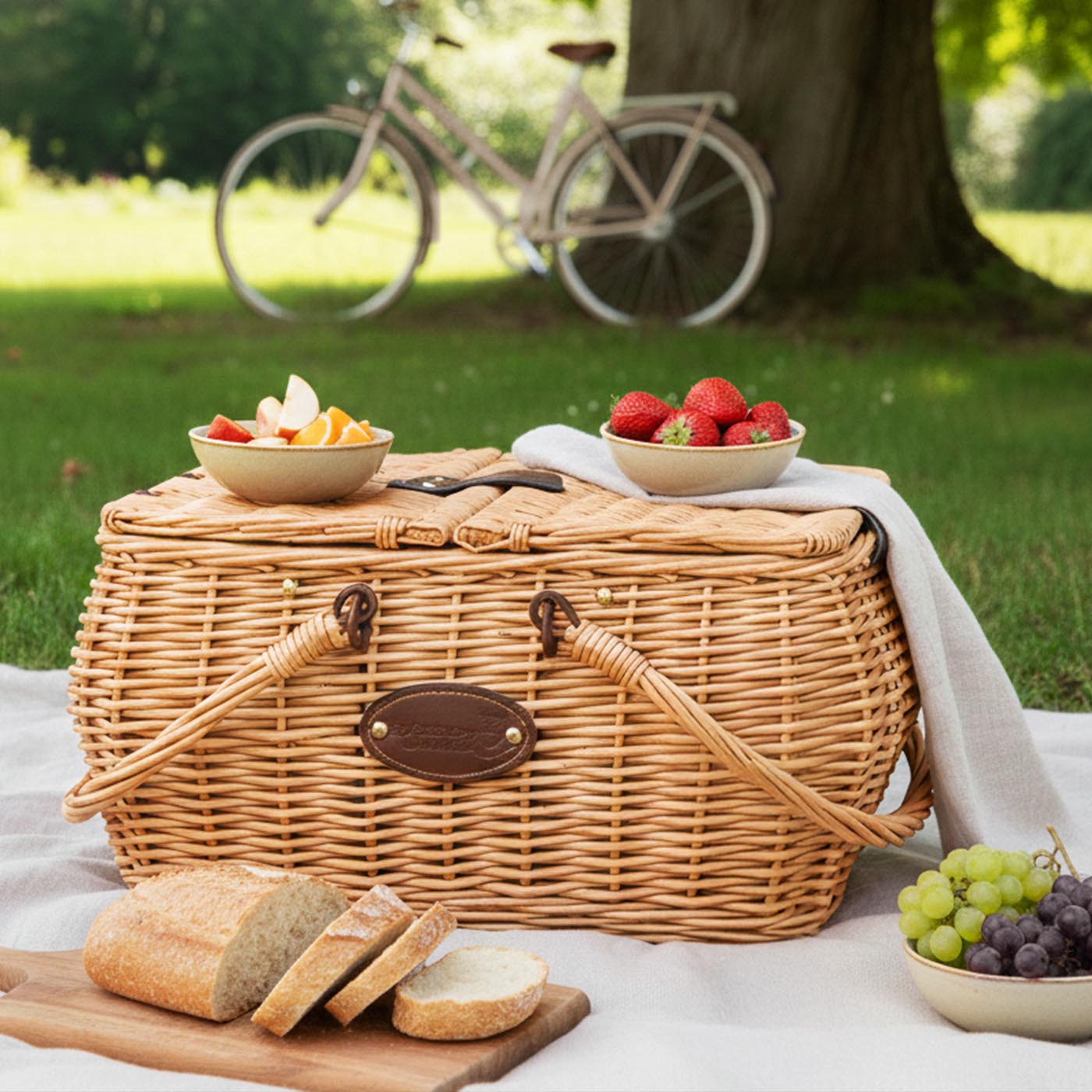 Picknickkorb Giverny Gelb - 2 Personen