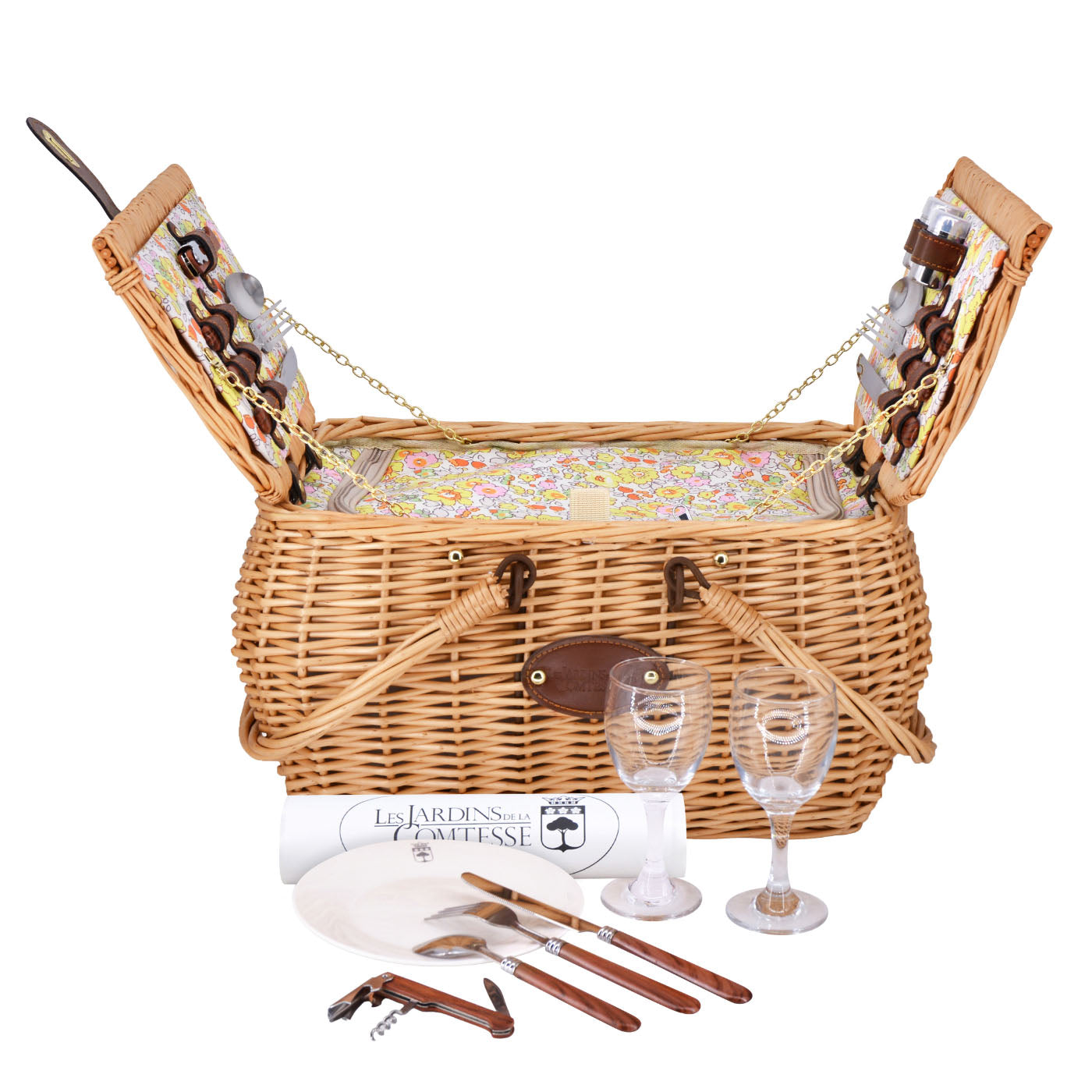 Picknickkorb Giverny Gelb - 2 Personen