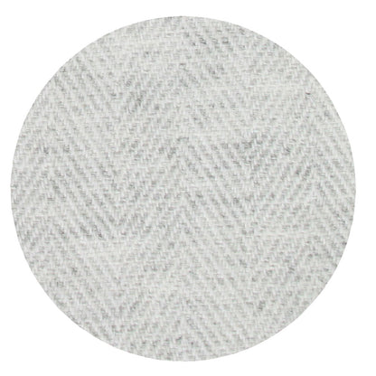 Leichte Decke aus Kaschmir und Wolle mit großes zackenmuster : silbergrau - 130 x 230 cm