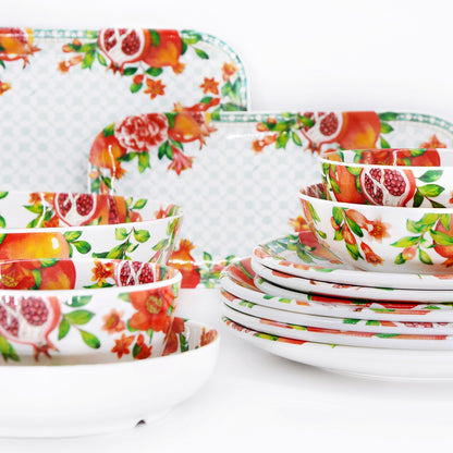 Salatbesteck aus Melamin Granatapfel - 33 cm
